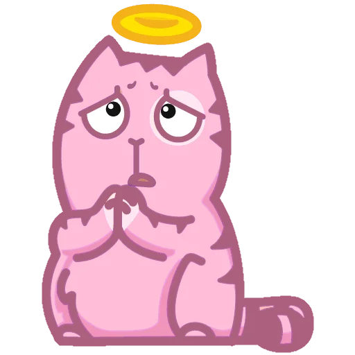 😣 Стикер «Розовый Персик» для Telegram