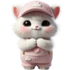 🥹 Эмодзи «Розовый котенок» для Telegram