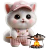 🍗 Эмодзи «Розовый котенок» для Telegram