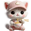 🍝 Эмодзи «Розовый котенок» для Telegram