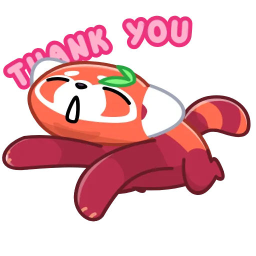 🙏 Стикер «RRRed Panda» для Telegram
