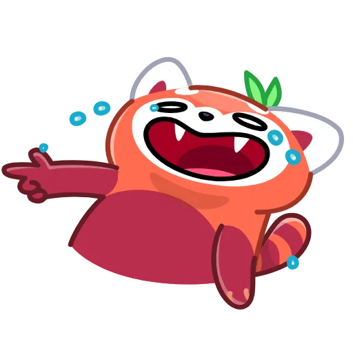 Стикерпак RRRed Panda для Telegram