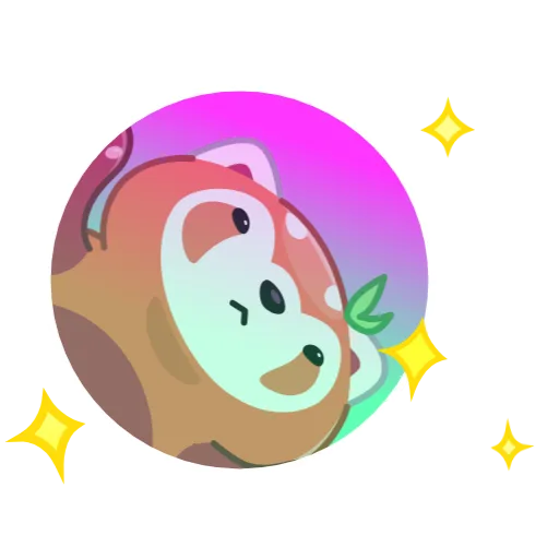 🪩 Стикер «RRRed Panda» для Telegram