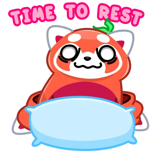😴 Стикер «RRRed Panda» для Telegram