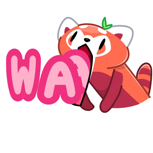 😱 Стикер «RRRed Panda» для Telegram