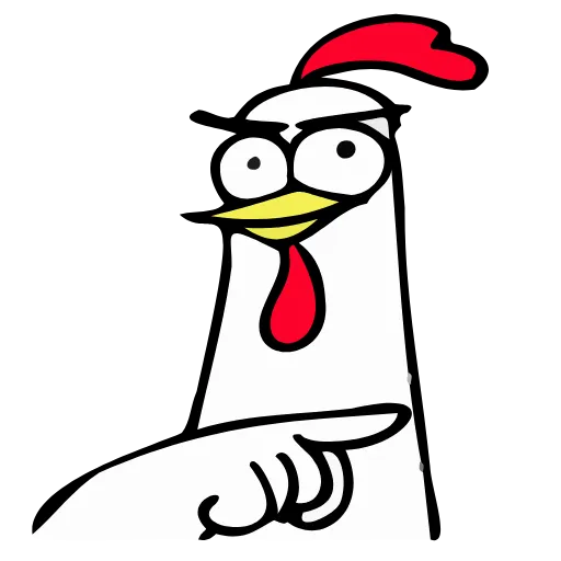 😛 Стикер «Петух» для Telegram