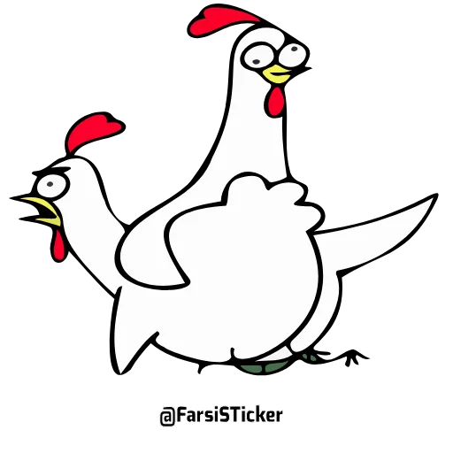 😠 Стикер «Петух» для Telegram