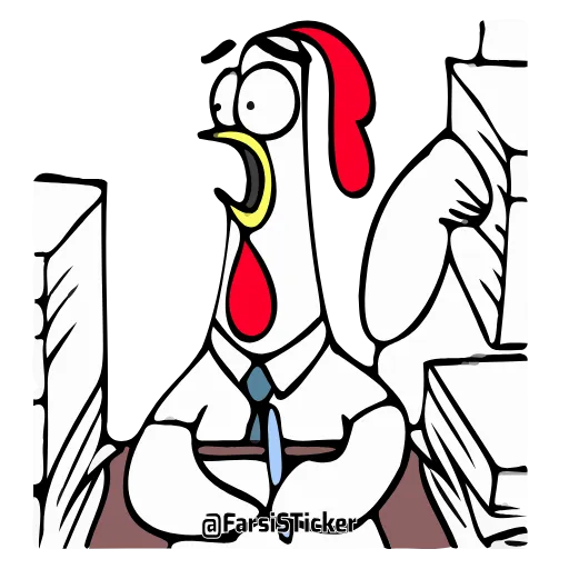 😳 Стикер «Петух» для Telegram