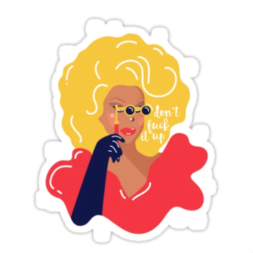 👓 Стикер «RuPaulDragRace» для Telegram