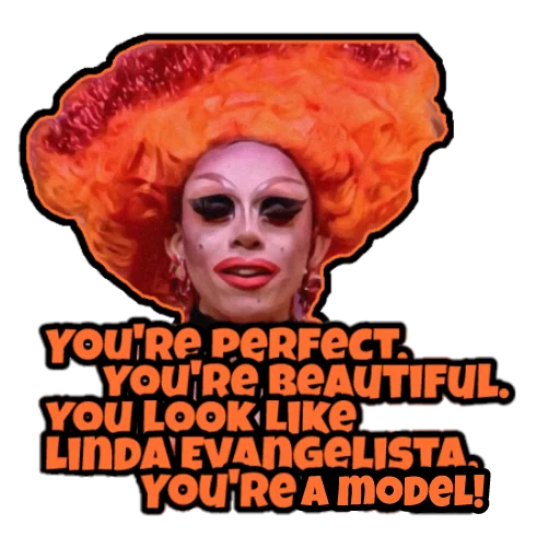 😒 Стикер «RuPaulDragRace» для Telegram