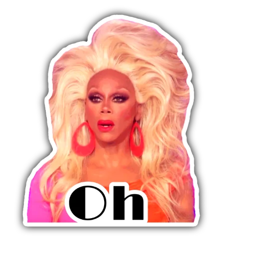 😕 Стикер «RuPaulDragRace» для Telegram