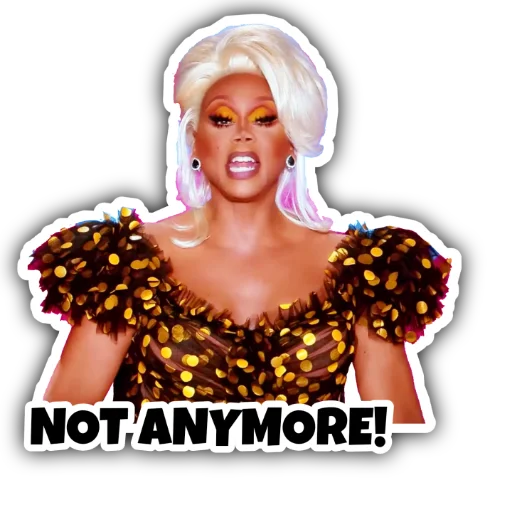 😬 Стикер «RuPaulDragRace» для Telegram