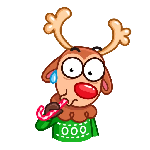 😳 Стикер «Rudy the Deer» для Telegram