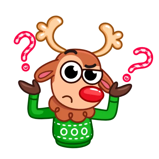 🤷‍♂️ Стикер «Rudy the Deer» для Telegram
