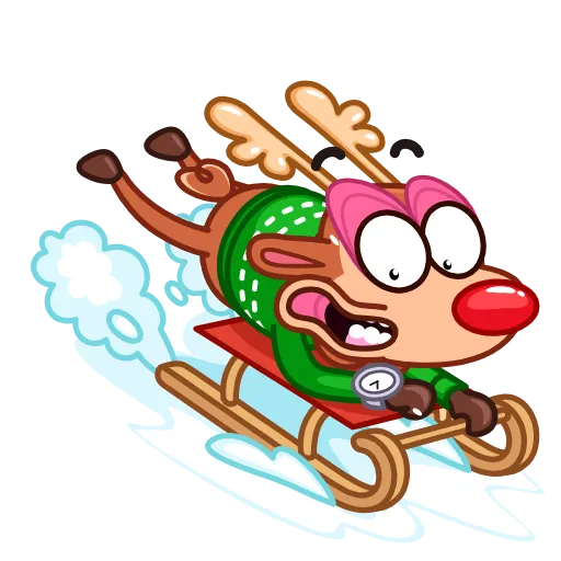 🏃‍♂️ Стикер «Rudy the Deer» для Telegram