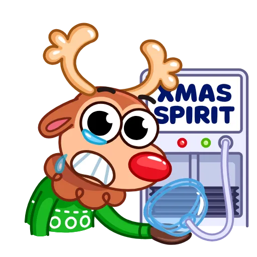 😭 Стикер «Rudy the Deer» для Telegram