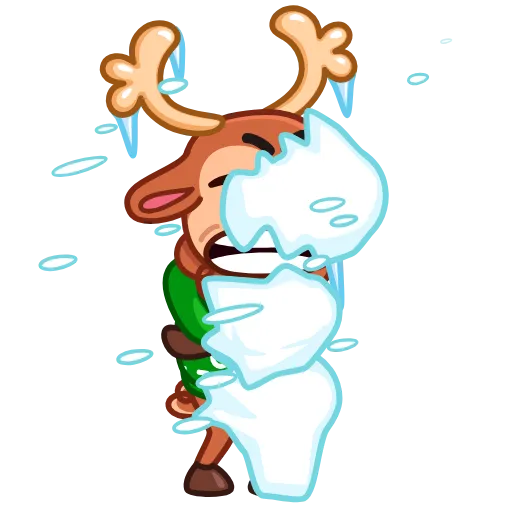 🥶 Стикер «Rudy the Deer» для Telegram