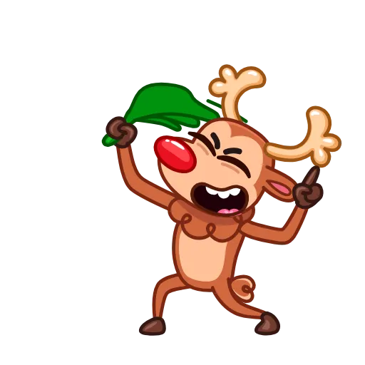 🕺 Стикер «Rudy the Deer» для Telegram