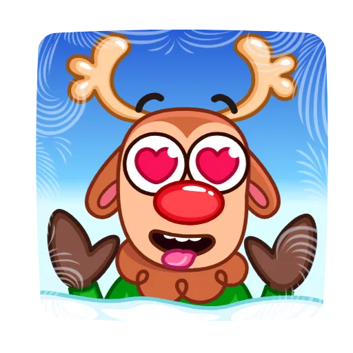 😍 Стикер «Rudy the Deer» для Telegram