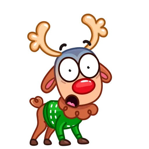 😨 Стикер «Rudy the Deer» для Telegram