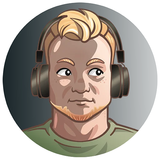 🌚 Стикер «Кирюня Костыль» для Telegram