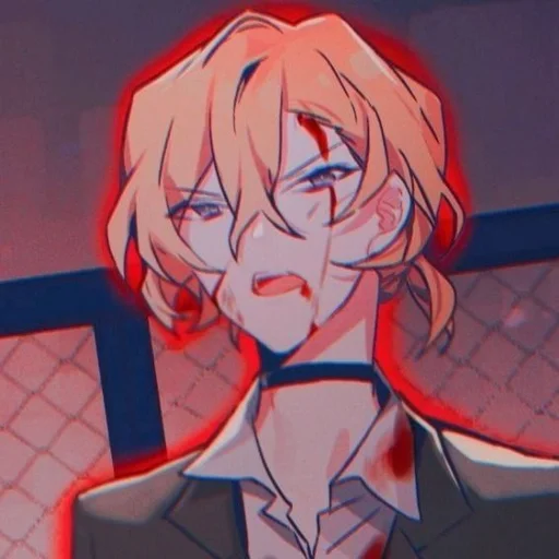 🍷 Стикер «Chuya Nakahara» для Telegram