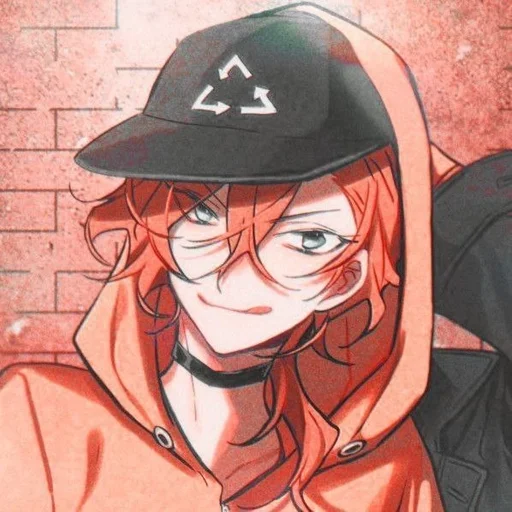 🍷 Стикер «Chuya Nakahara» для Telegram