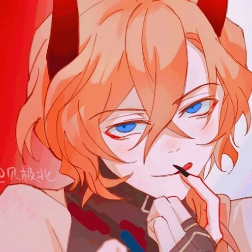 🍷 Стикер «Chuya Nakahara» для Telegram