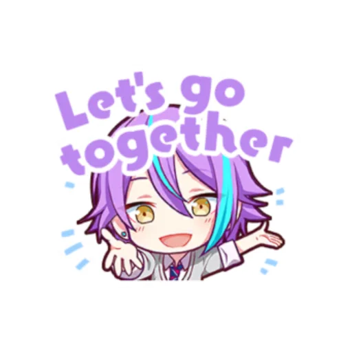 💜 Стикер «Rui Kamishiro Stamps» для Telegram