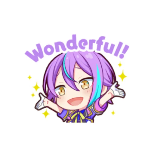 💜 Стикер «Rui Kamishiro Stamps» для Telegram