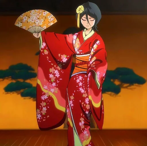 🪭 Стикер «Rukia Kuchiki Рукия Кучики» для Telegram