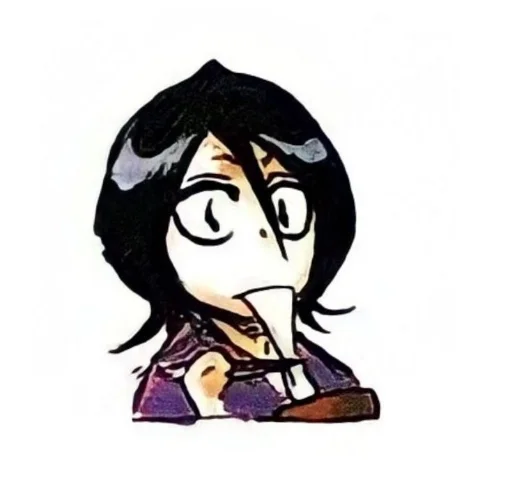 🪭 Стикер «Rukia Kuchiki Рукия Кучики» для Telegram