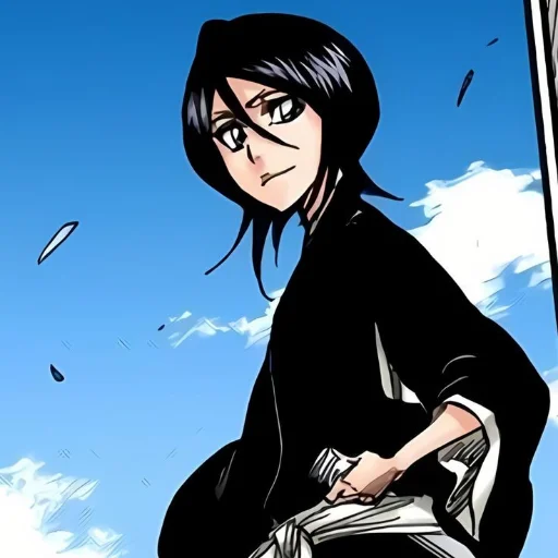 🪭 Стикер «Rukia Kuchiki Рукия Кучики» для Telegram