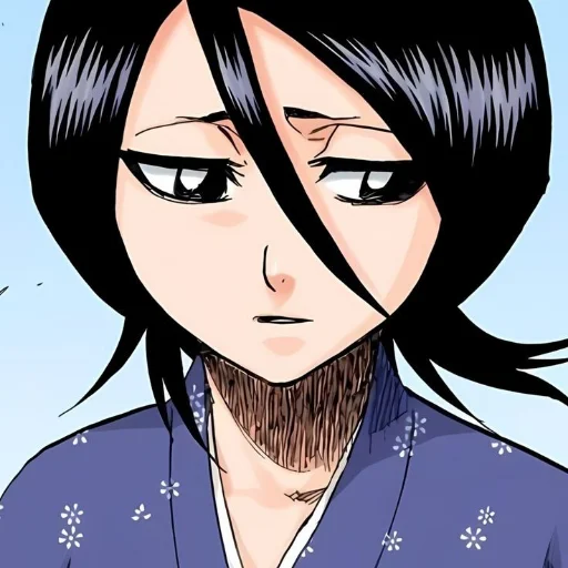 🪭 Стикер «Rukia Kuchiki Рукия Кучики» для Telegram