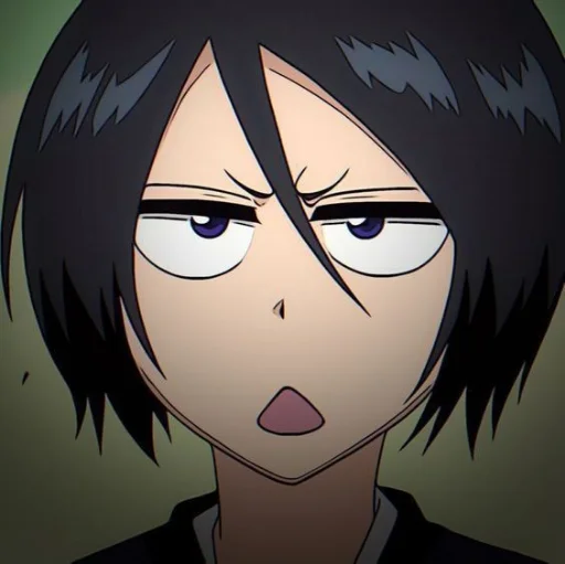 🪭 Стикер «Rukia Kuchiki Рукия Кучики» для Telegram