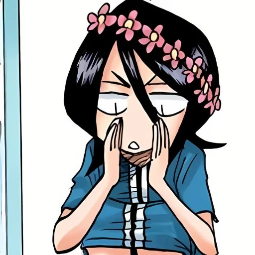 🪭 Стикер «Rukia Kuchiki Рукия Кучики» для Telegram