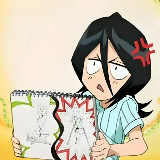 🪭 Стикер «Rukia Kuchiki Рукия Кучики» для Telegram