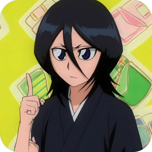 🤓 Стикер «Rukia Kuchiki» для Telegram