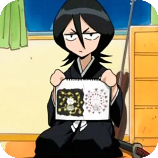 😠 Стикер «Rukia Kuchiki» для Telegram