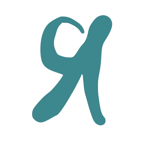 🔤 Эмодзи «Рукописный бирюзовый шрифт» для Telegram