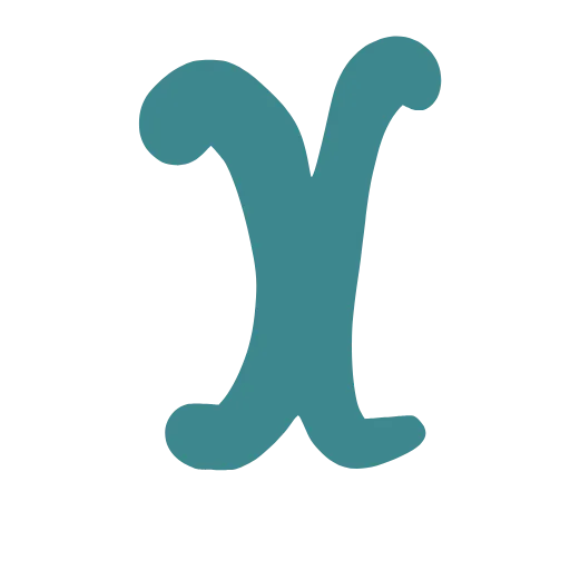 🔤 Эмодзи «Рукописный бирюзовый шрифт» для Telegram