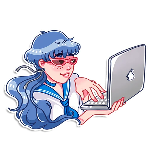 💻 Стикер «Румайнбот тян» для Telegram