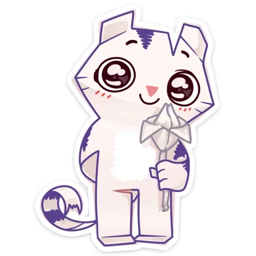 🌷 Стикер «Бумажный тигр Руммка» для Telegram