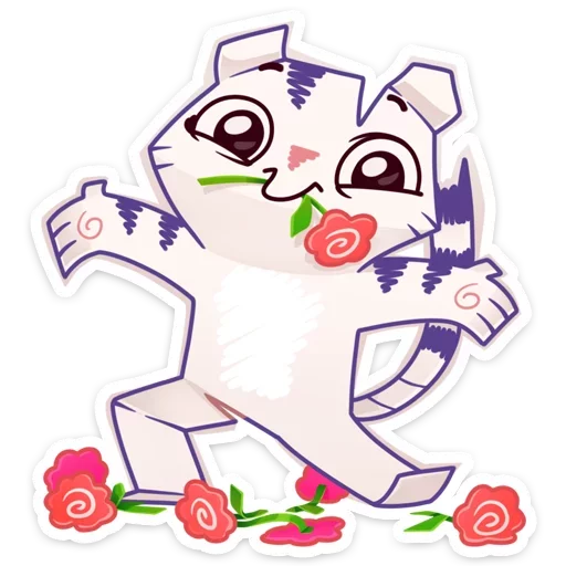💐 Стикер «Бумажный тигр Руммка» для Telegram