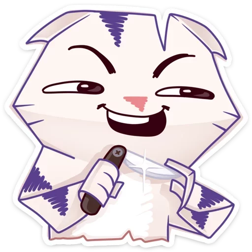 😏 Стикер «Бумажный тигр Руммка» для Telegram