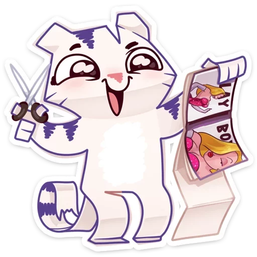 😜 Стикер «Бумажный тигр Руммка» для Telegram