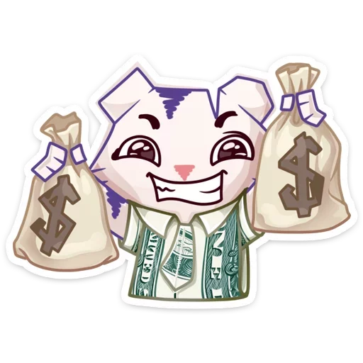 💰 Стикер «Бумажный тигр Руммка» для Telegram