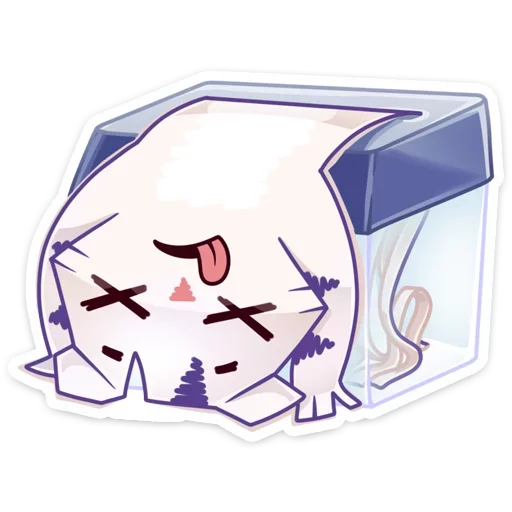 😵 Стикер «Бумажный тигр Руммка» для Telegram