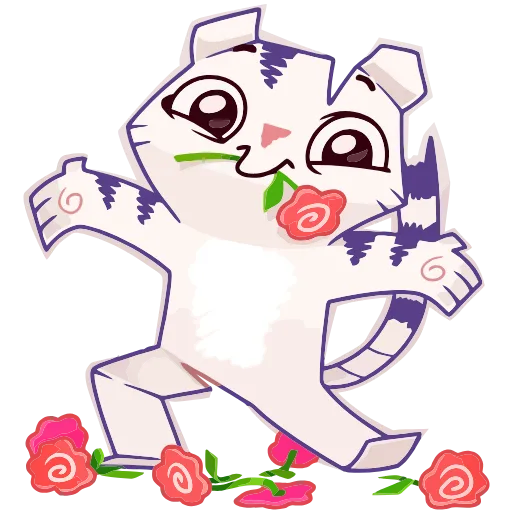 💐 Эмодзи «Бумажный тигр Руммка» для Telegram