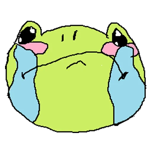 🥺 Стикер «cursed frog Runta!! (runtadesu)» для Telegram